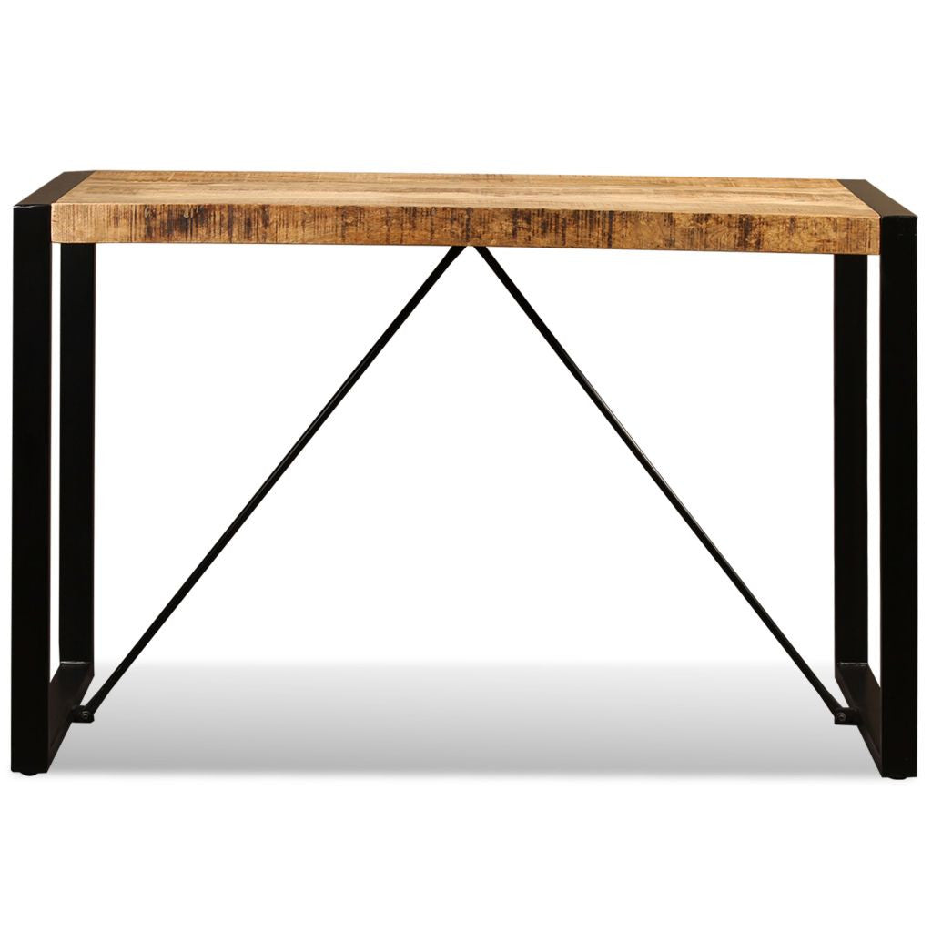 Ruokapöytä kiinteä karkea mangopuu 120 cm