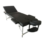 POHJOLAN URHEILUTARVIKE Taitettava Hierontapöytä Premium Alu 3V, 195x70cm, Musta