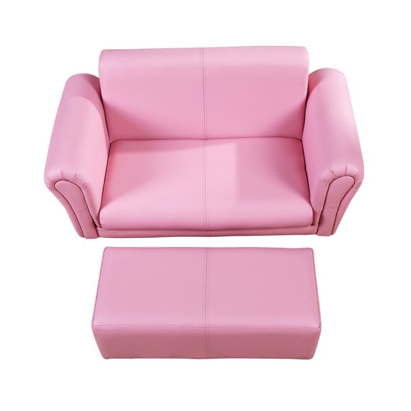 Lastensohva, vaaleanpunainen