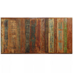 Ruokapöytä Täysi Uusiokäytetty mangopuu ja teräsjalusta 180 cm