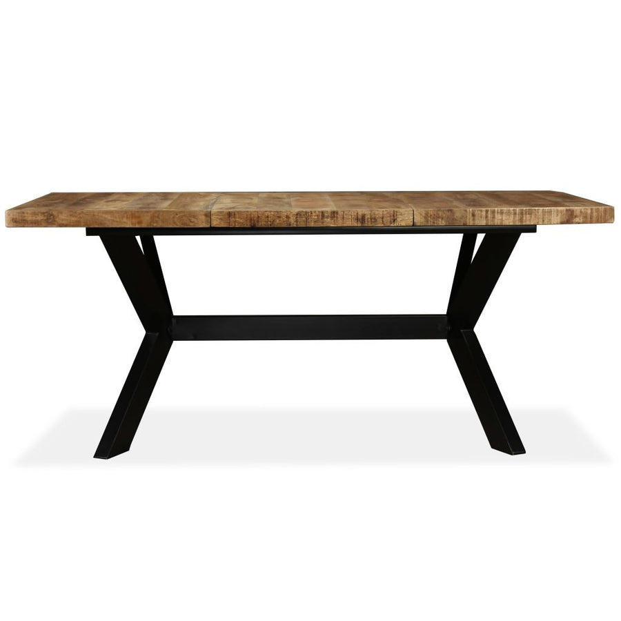 Matbord Massivt mangoträ och stålunderrede 180 cm