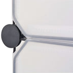 Kenkäteline 10 toisiinsa kiinnitettävällä lokerolla Valkoinen