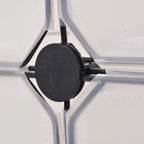 Kenkäteline 12 toisiinsa kiinnitettävällä lokerolla Valkoinen