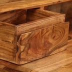 Kirjoituspöytä vetolaatikoilla kiinteä puu 88x50x90 cm