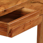 Kirjoituspöytä vetolaatikoilla kiinteä puu 88x50x90 cm