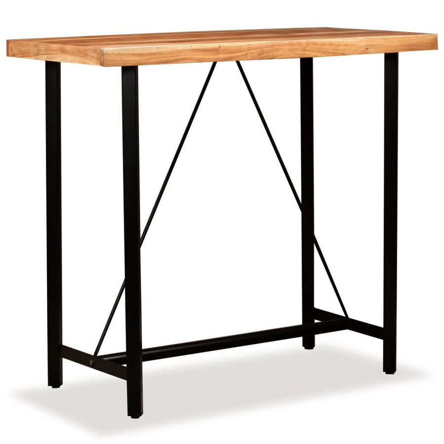 Barbord, massivt akaciaträ, 120x60x107 cm