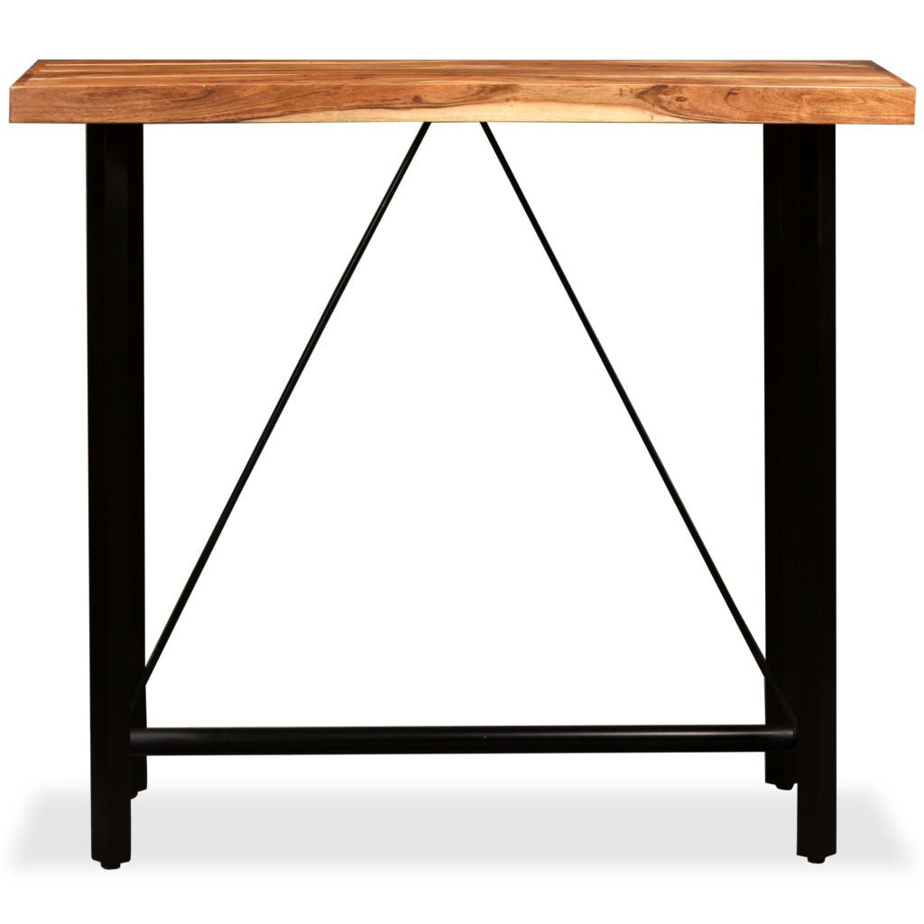 Barbord, massivt akaciaträ, 120x60x107 cm