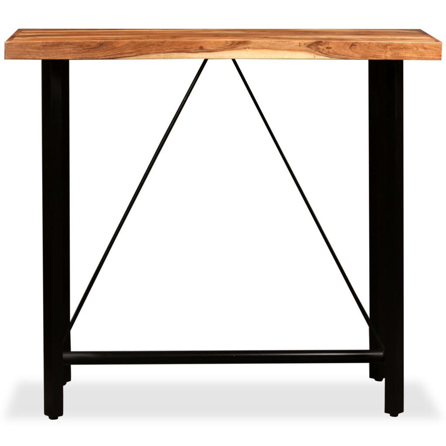 Barbord, massivt akaciaträ, 120x60x107 cm