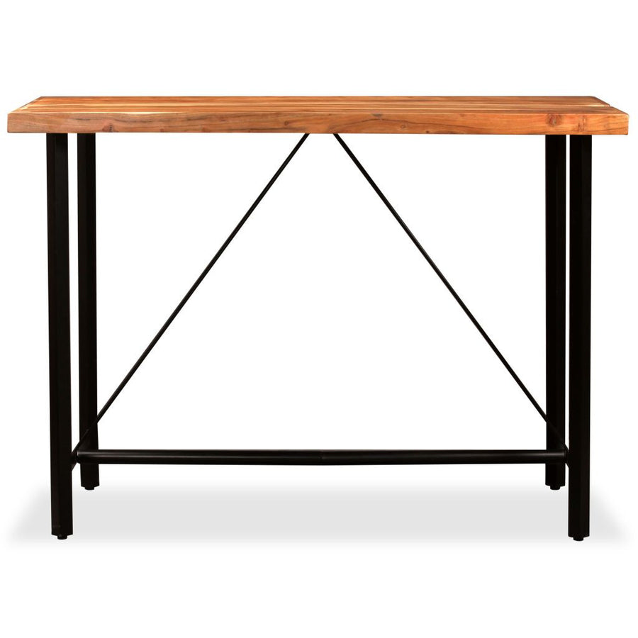 Barbord, massivt akaciaträ, 150x70x107 cm