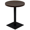 Bistrobord MDF och stål, runt, 60x75 cm, mörk ask