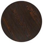 Bistropöytä MDF ja teräs pyöreä 60x75 cm tumma tuhka