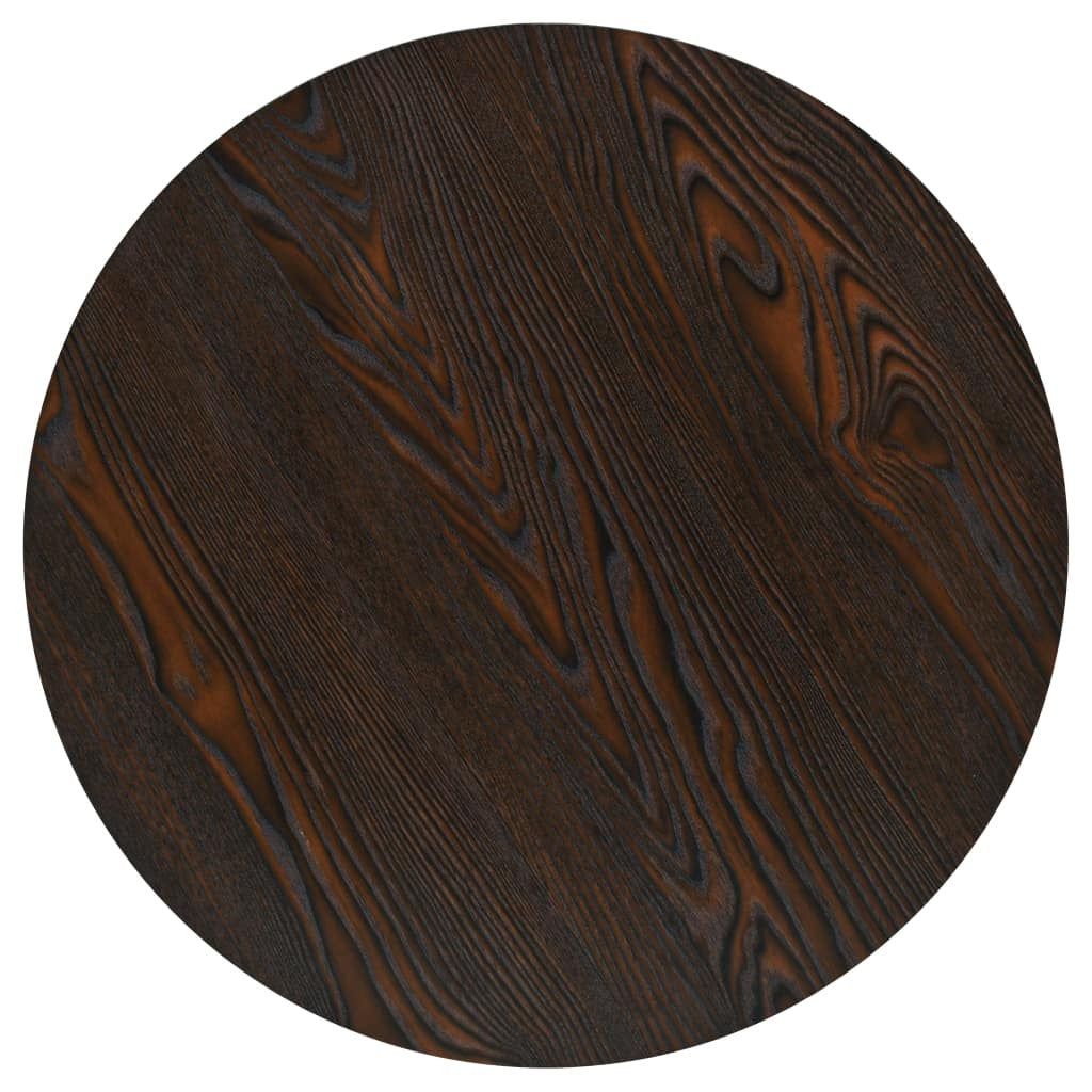 Bistropöytä MDF ja teräs pyöreä 60x75 cm tumma tuhka