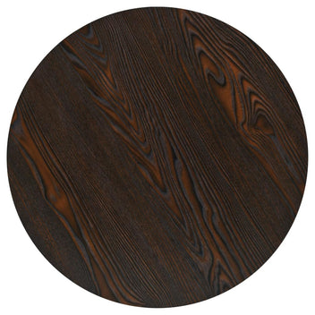 Bistropöytä MDF ja teräs pyöreä 60x75 cm tumma tuhka