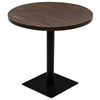 Bistrobord MDF och stål, runt, 80x75 cm, mörk ask