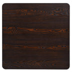 Bistropöytä MDF ja teräs neliö 80x80x75 cm tumma tuhka