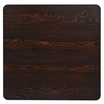 Bistropöytä MDF ja teräs neliö 80x80x75 cm tumma tuhka