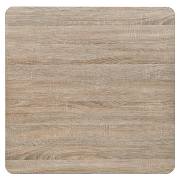 Bistropöytä MDF ja teräs neliö 80x80x75 cm tammenvärinen