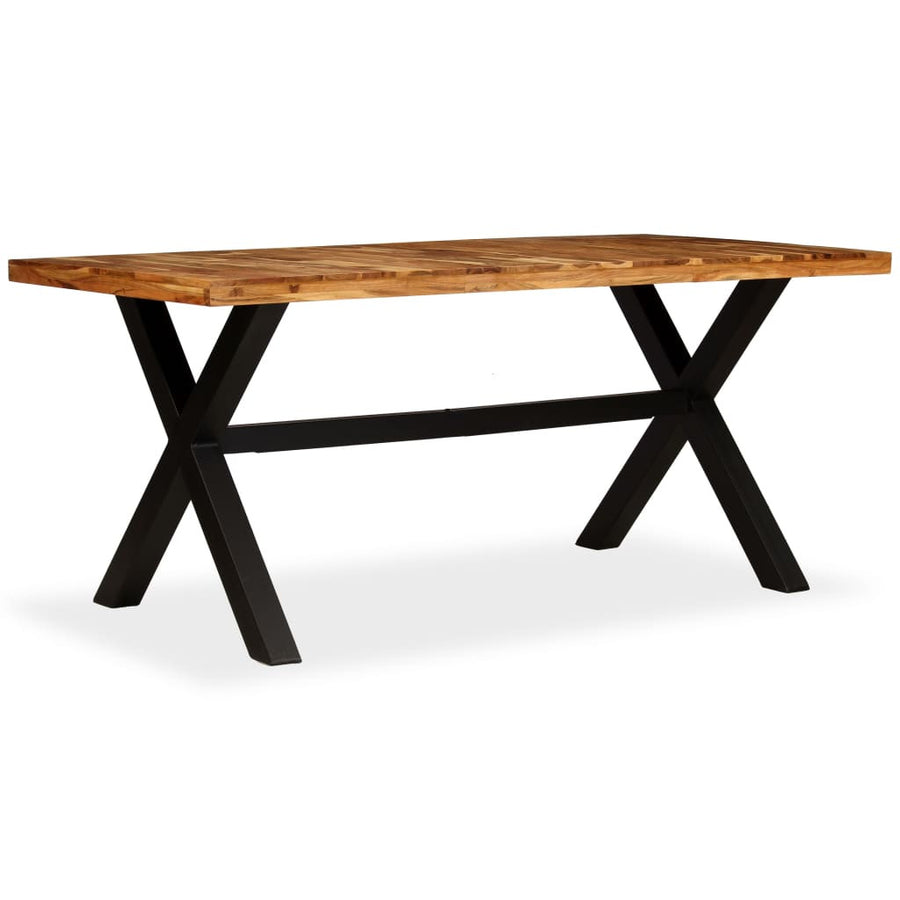 Matbord, massivt akacia- och mangoträ, 180x90x76 cm