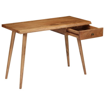 Skrivbord, massivt akaciaträ, 110x50x76 cm