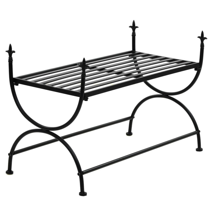 Penkki vintagetyyli metalli 83x42x55 cm musta