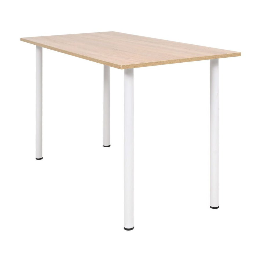 Matbord 120x60x73 cm ek och vitt