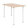 Matbord 120x60x73 cm ek och vitt