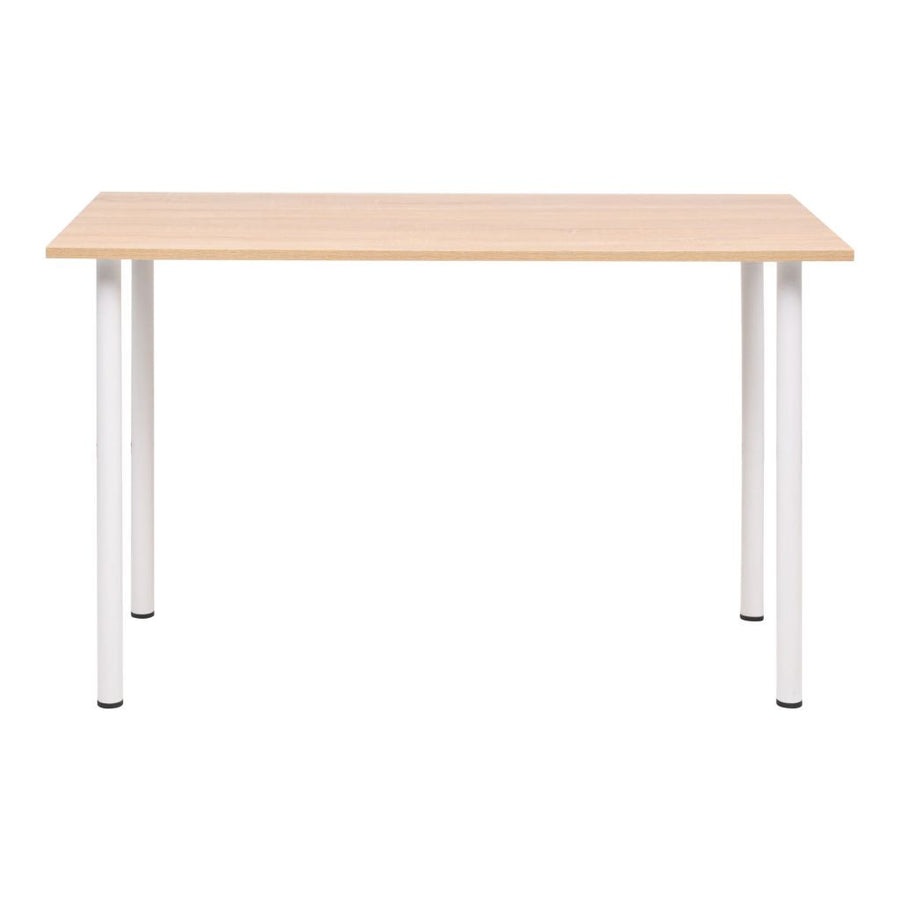 Matbord 120x60x73 cm ek och vitt