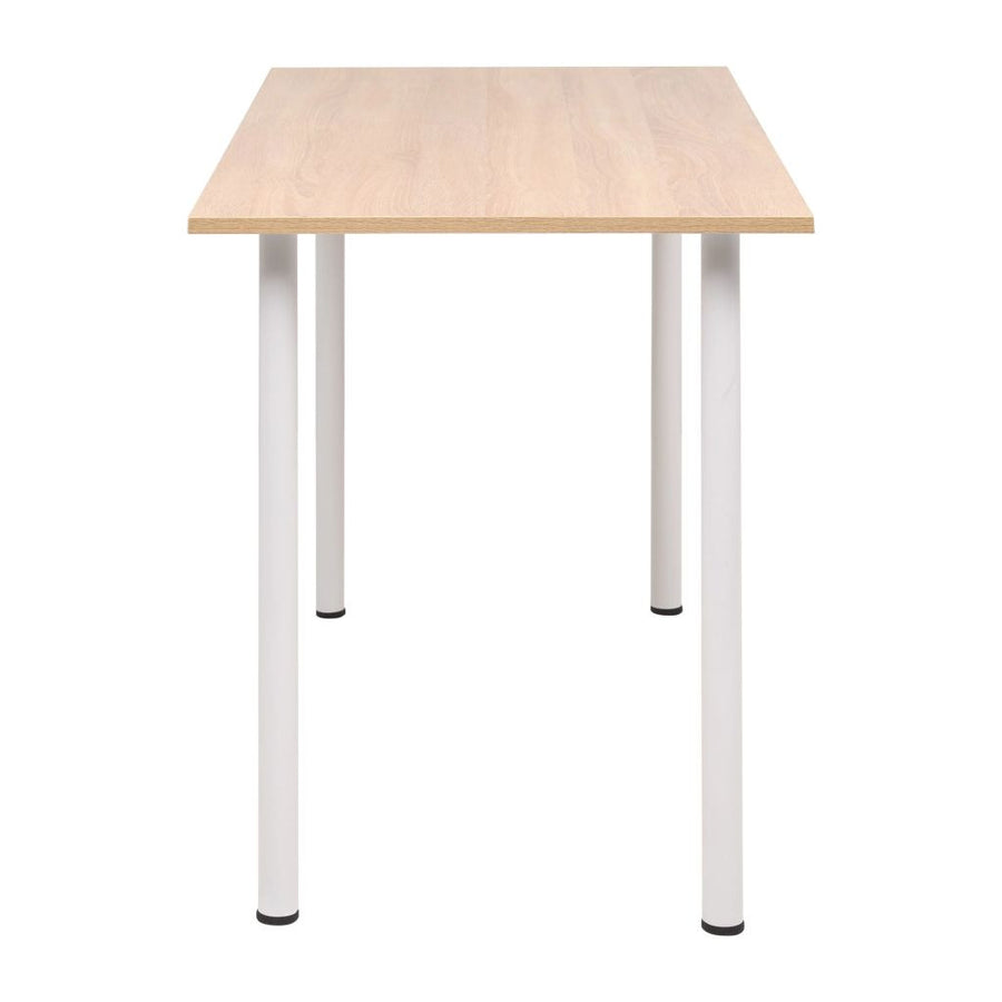 Matbord 120x60x73 cm ek och vitt