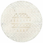 Bistrobord i vintage-stil, rund, 40x70 cm, vit