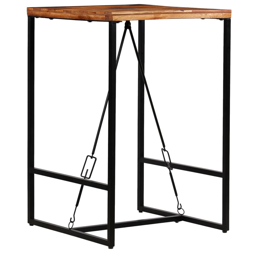 Baaripöytä kierrätetty puu 70x70x106 cm