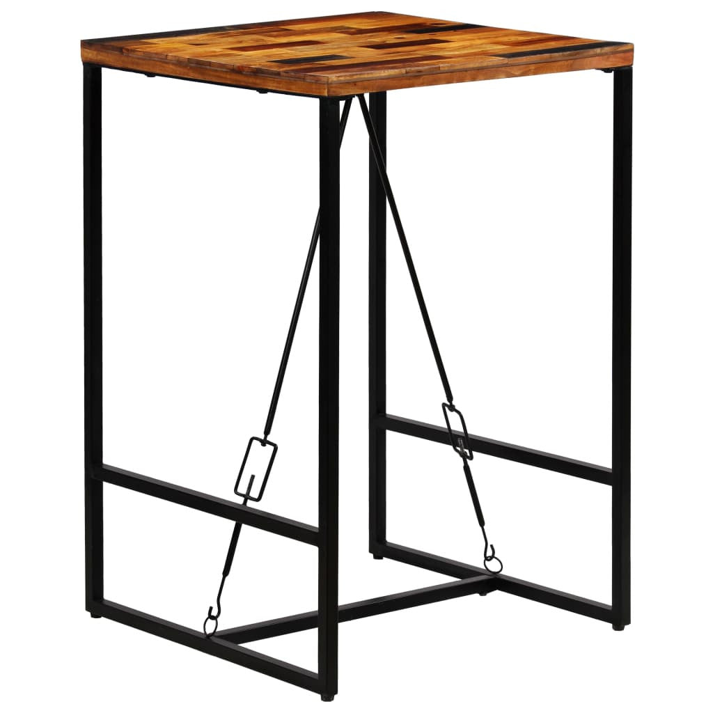 Baaripöytä kierrätetty puu 70x70x106 cm