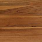 Ruokapöytä kiinteä akaasiapuu ja teräs 75x75x76 cm