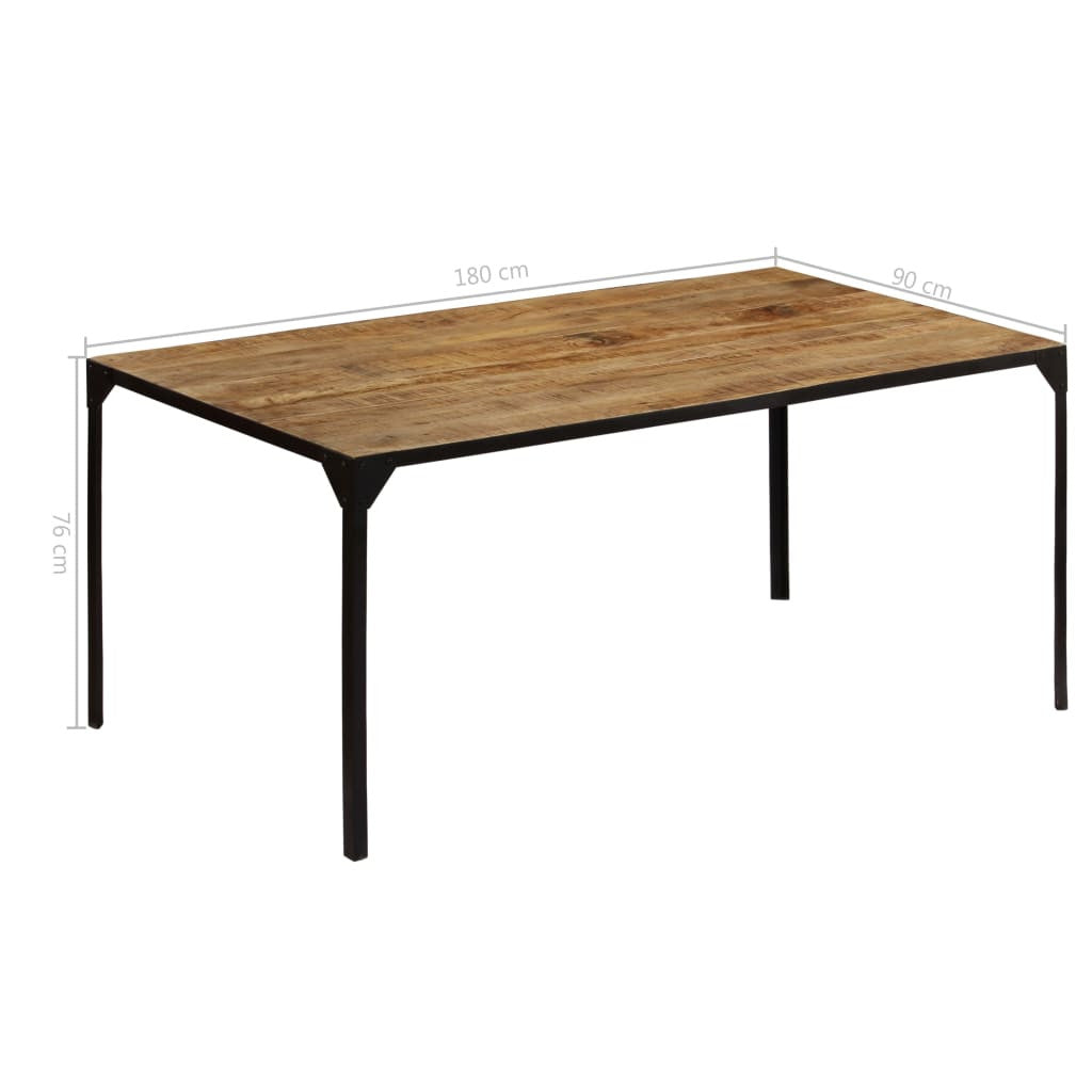 Ruokapöytä 180x90x76 cm mangopuu