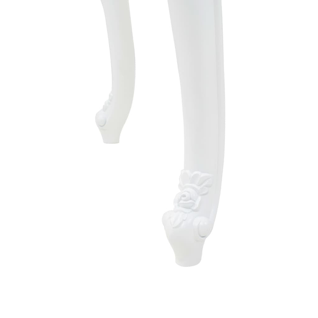 Ruokapöytä 179x89x81 cm korkeakiilto valkoinen