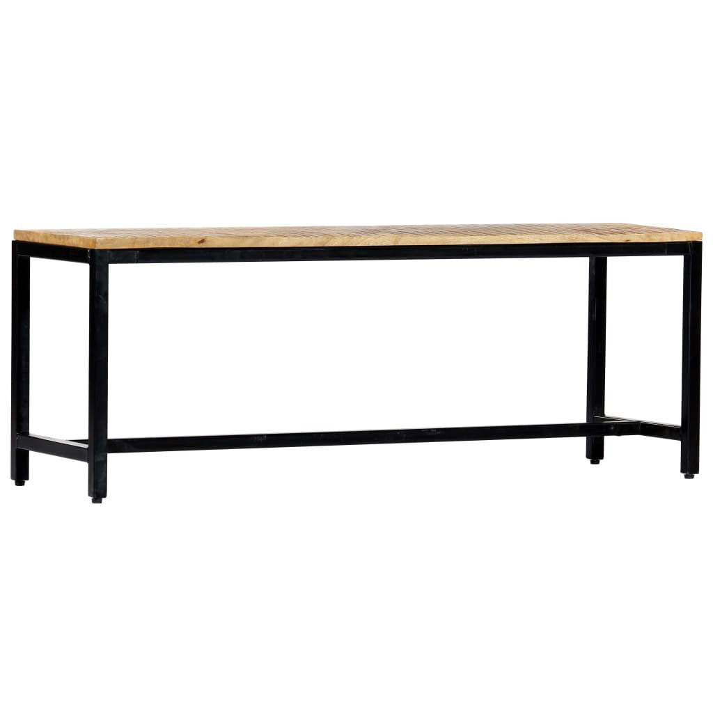 Matbänk 120 cm grovt mangoträ