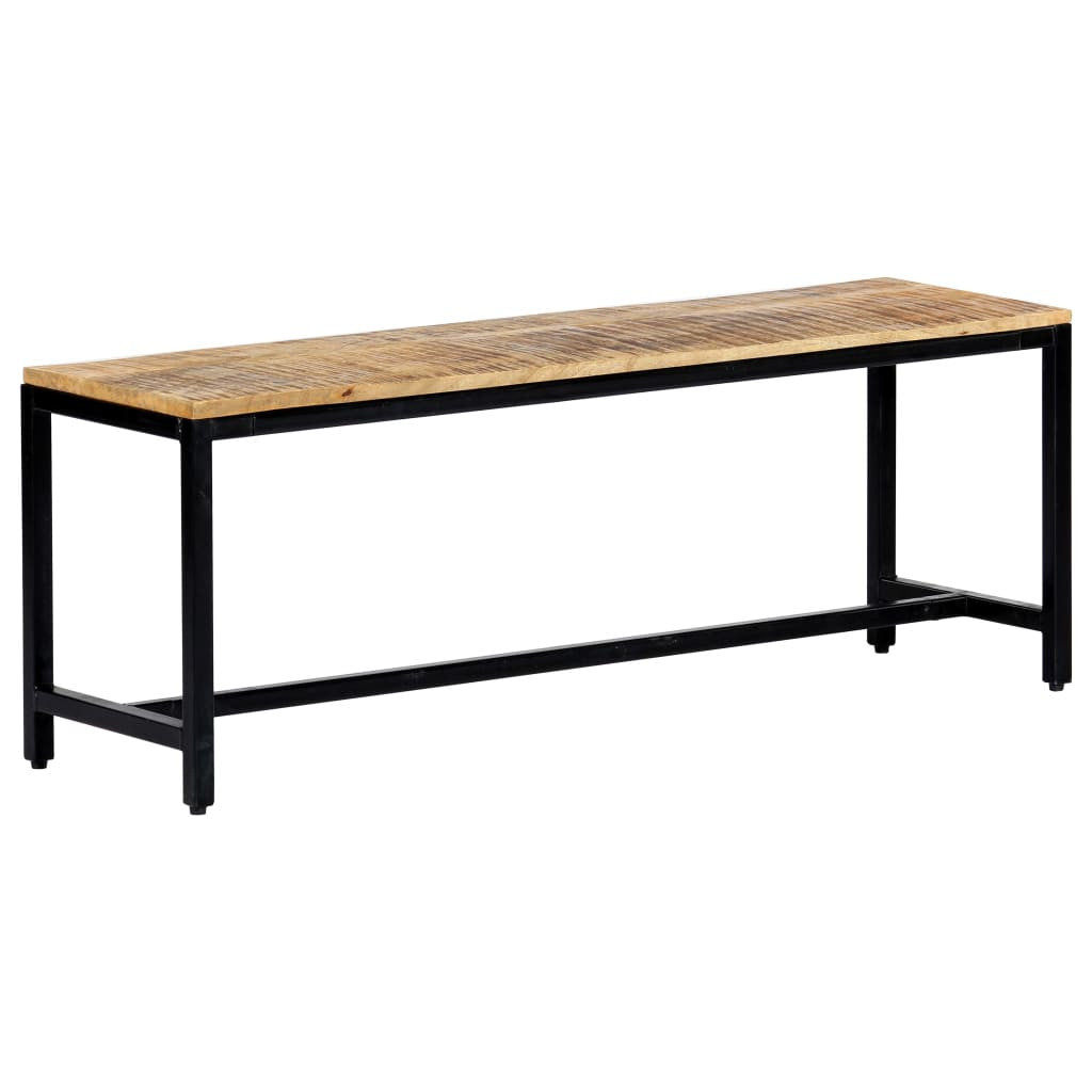 Matbänk 120 cm grovt mangoträ