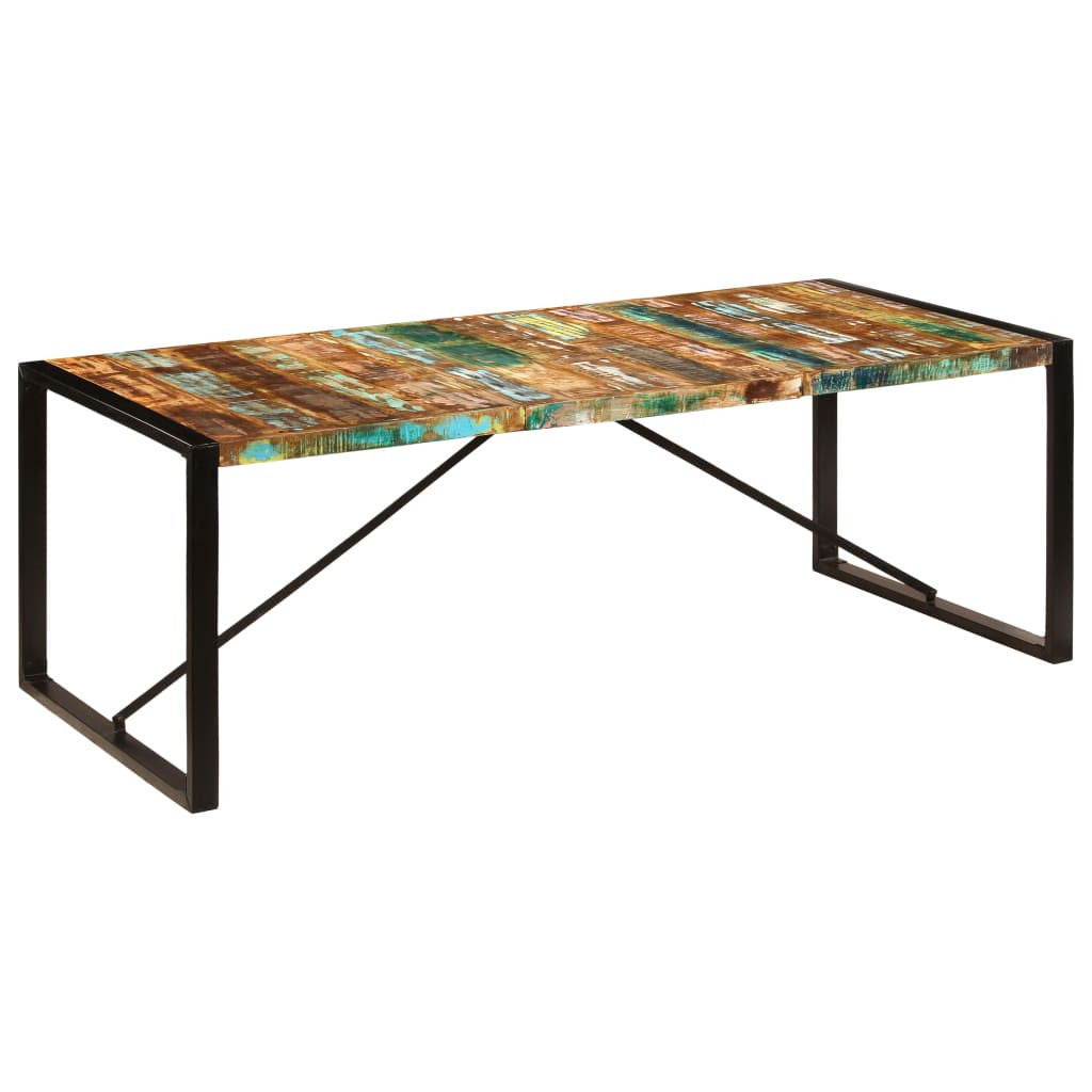 Matbord 220x100x75 cm massivt återvunnet trä