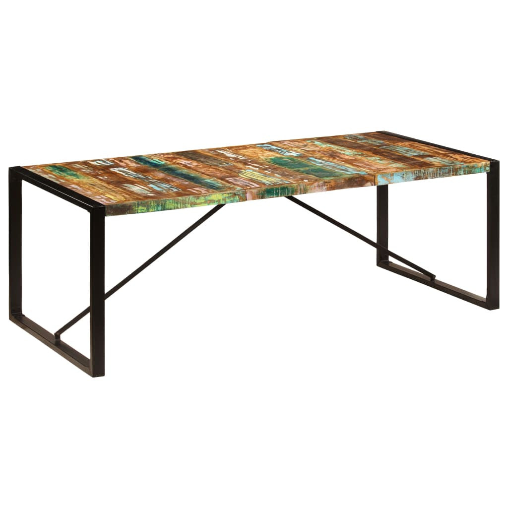 Matbord 220x100x75 cm massivt återvunnet trä