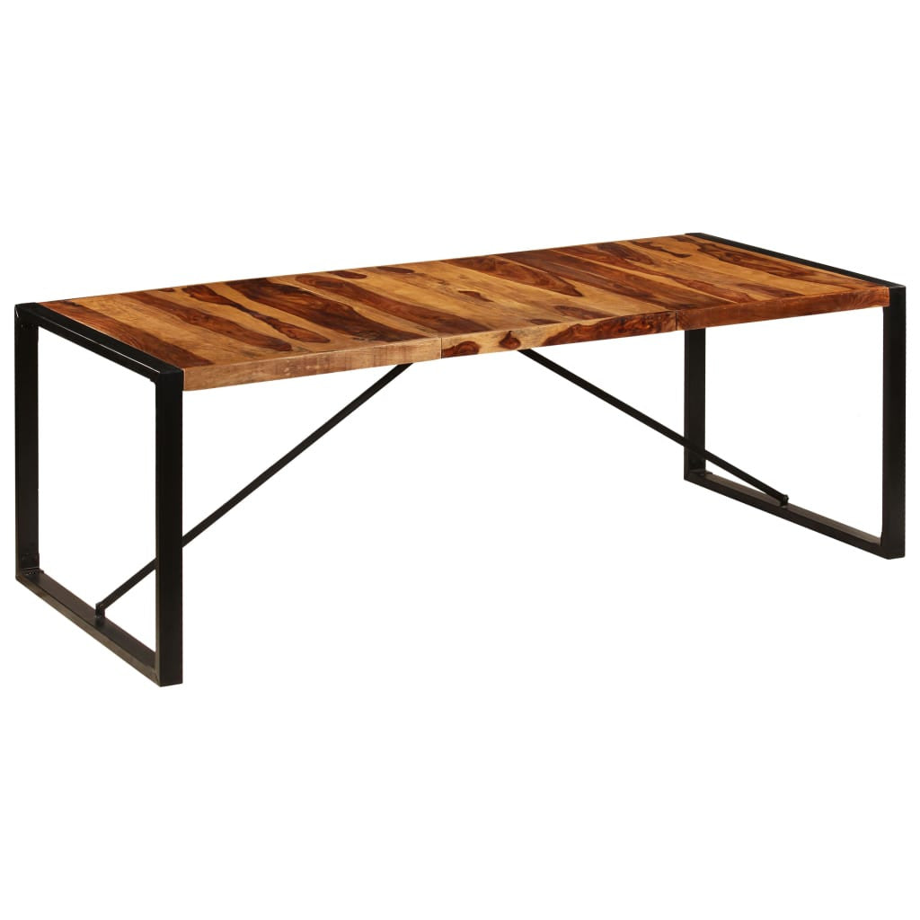 Ruokapöytä 220x100x75 cm kiinteä mangopuu