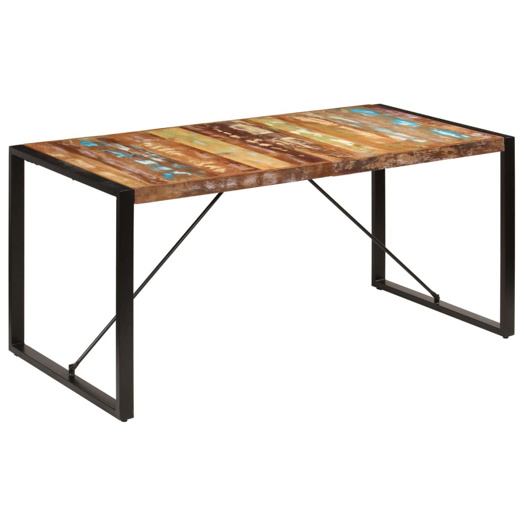 Matbord 160x80x75 cm återvunnet trä