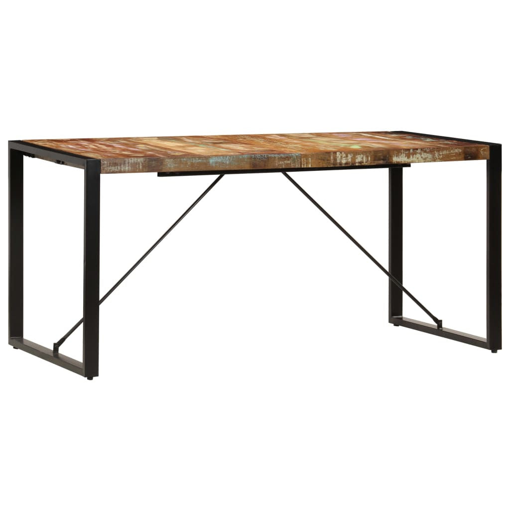 Ruokapöytä 160x80x75 cm uusiokäytetty puu
