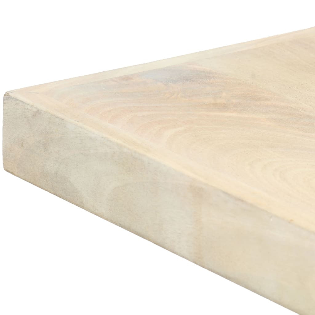 Ruokapöytä 140x70x75 cm valkaistu mangopuu