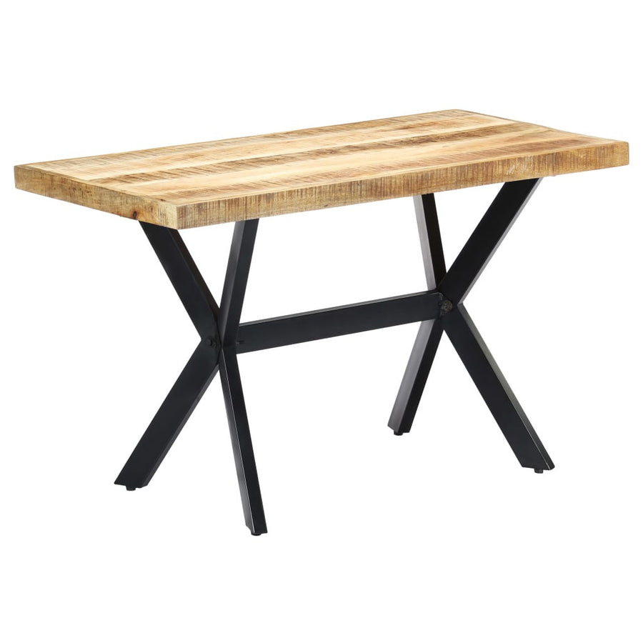 Matbord 120x60x75 cm grovt mangoträ