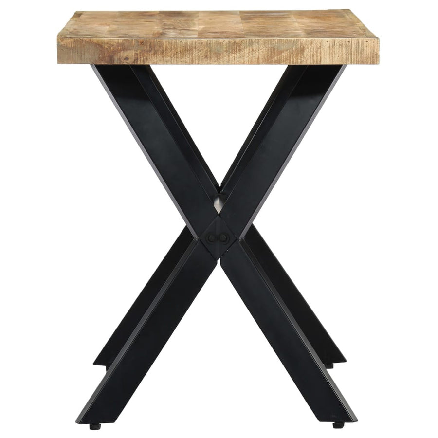 Matbord 120x60x75 cm grovt mangoträ