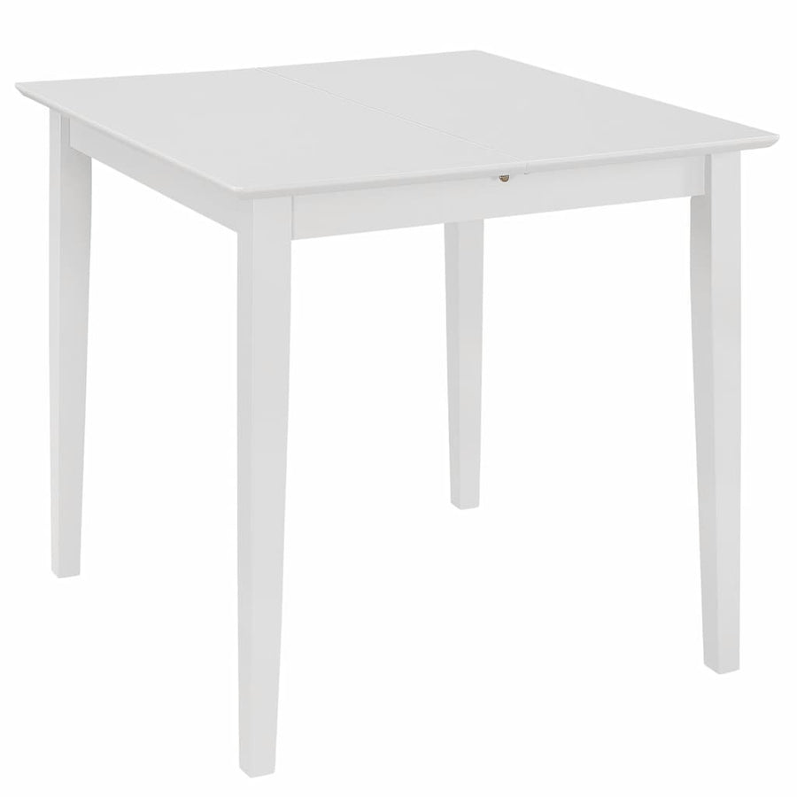 Utdragbart matbord, vitt (80-120)x80x74 cm MDF