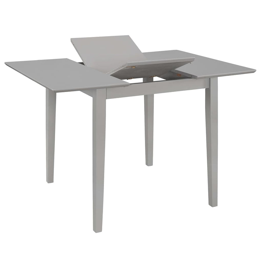 Utdragbart matbord grått (80-120)x80x74 cm MDF