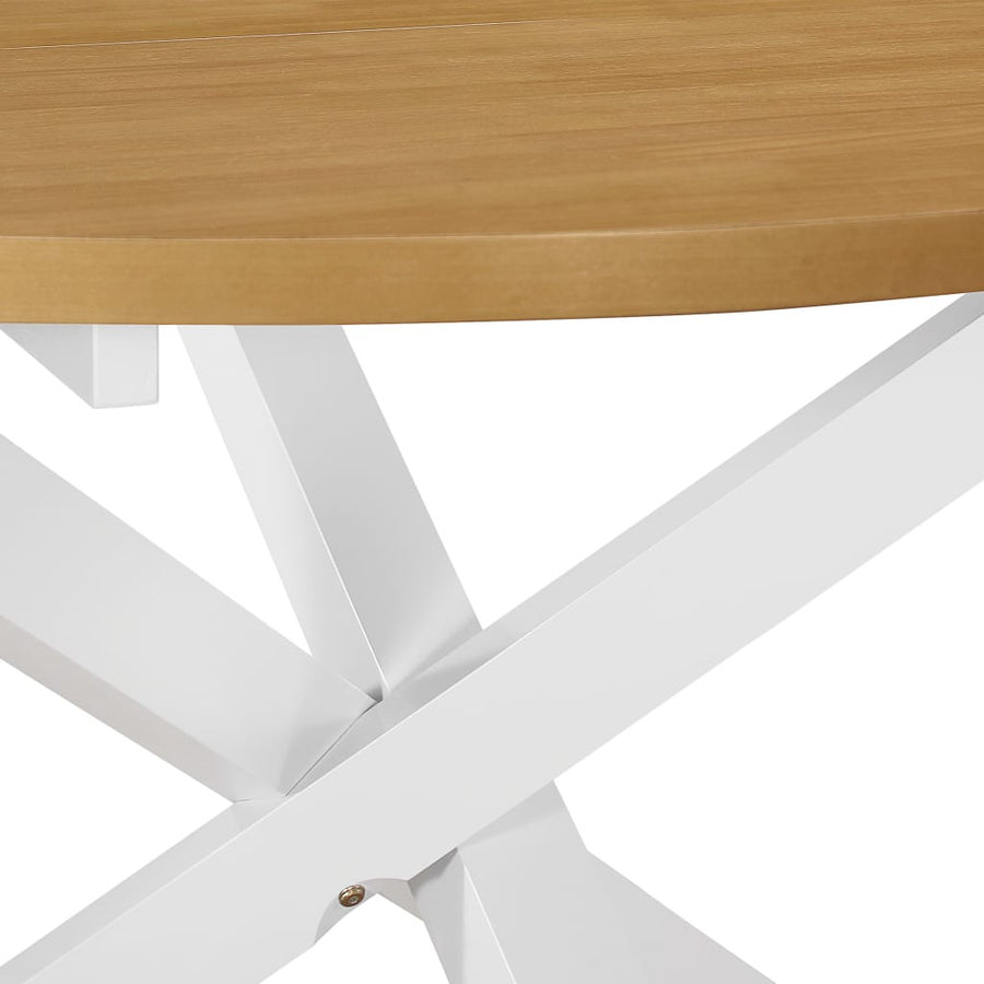 Matbord, vitt, 120x75 cm, MDF