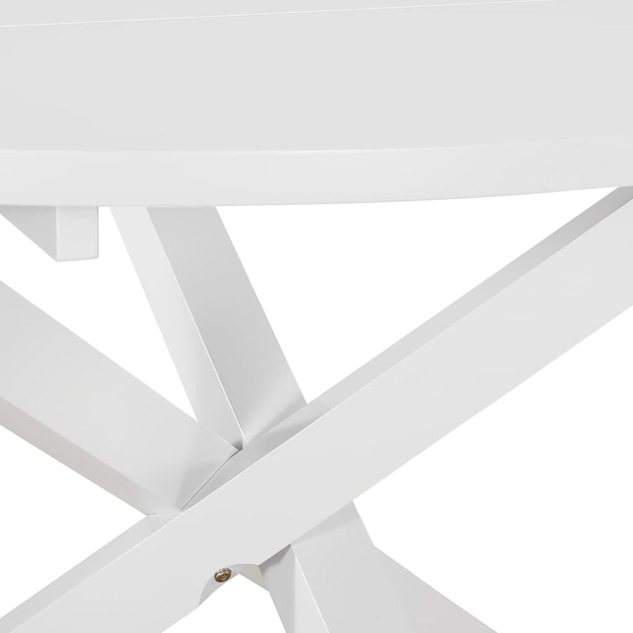 Matbord, vitt, 120x75 cm, MDF