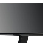 Ruokapöytä korkeakiiltoinen musta 180x90x76 cm MDF