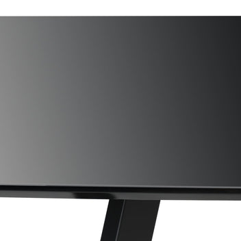 Ruokapöytä korkeakiiltoinen musta 180x90x76 cm MDF